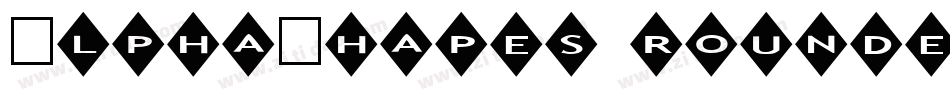 AlphaShapes rounded corners字体转换